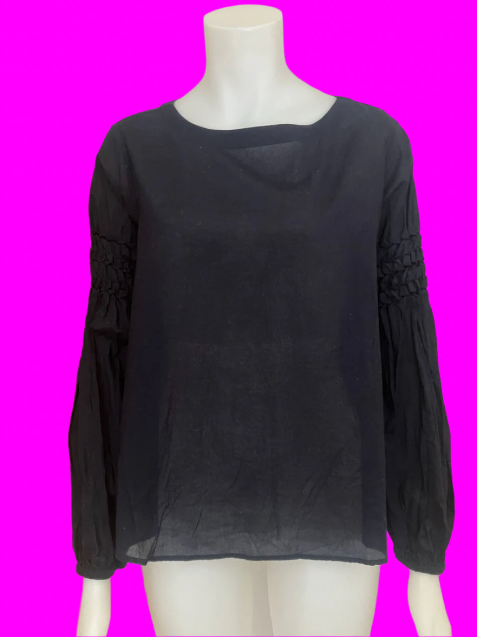 Mineral - Pure Cotton Top - Navy - Size: S