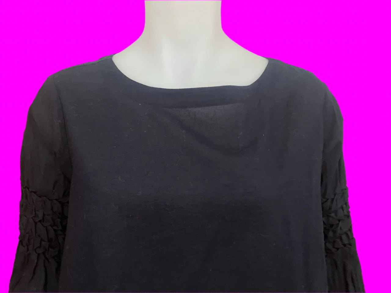 Mineral - Pure Cotton Top - Navy - Size: S