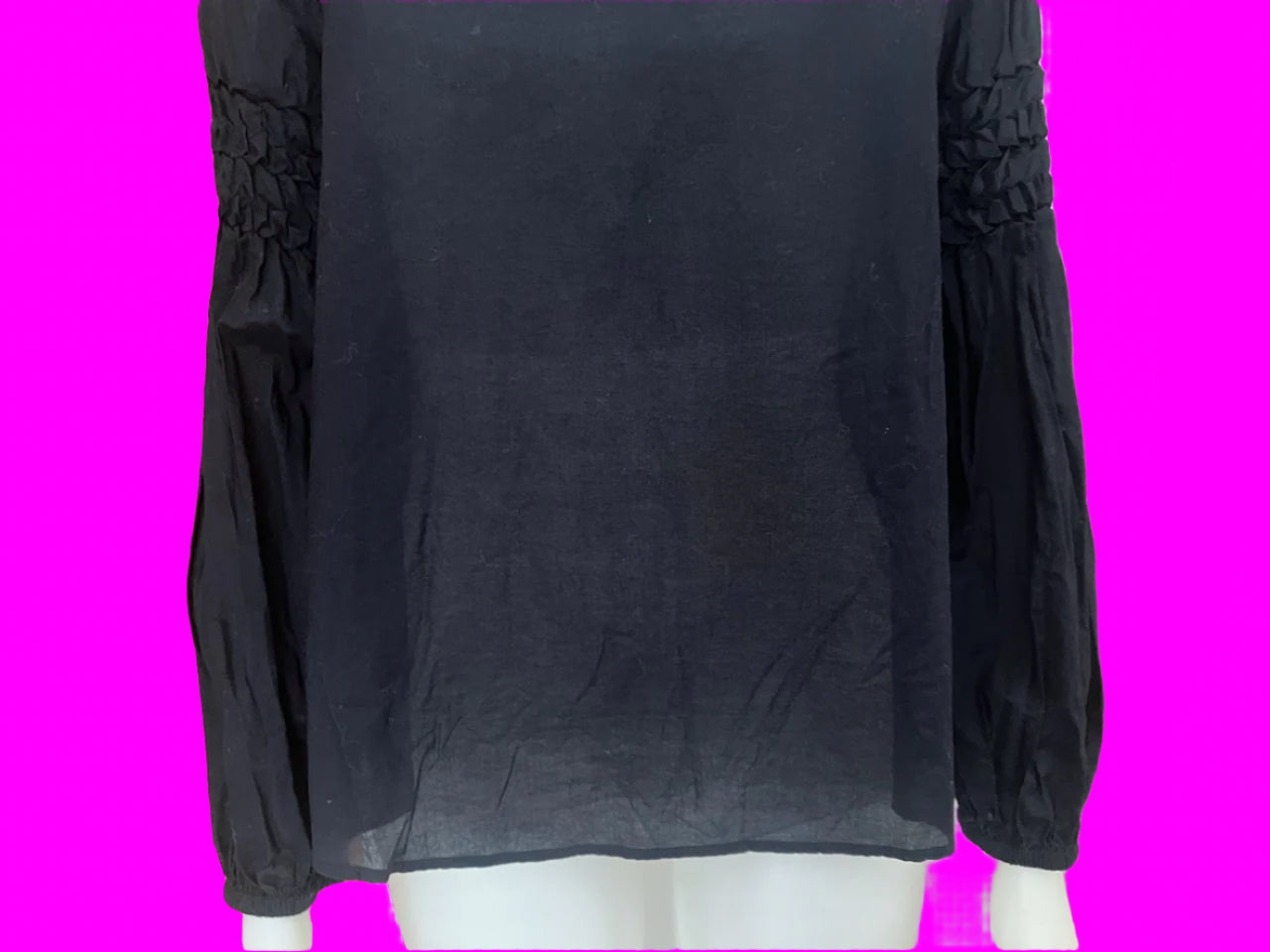 Mineral - Pure Cotton Top - Navy - Size: S