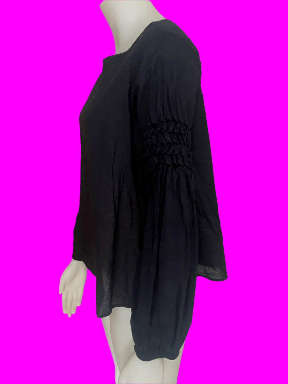 Mineral - Pure Cotton Top - Navy - Size: S