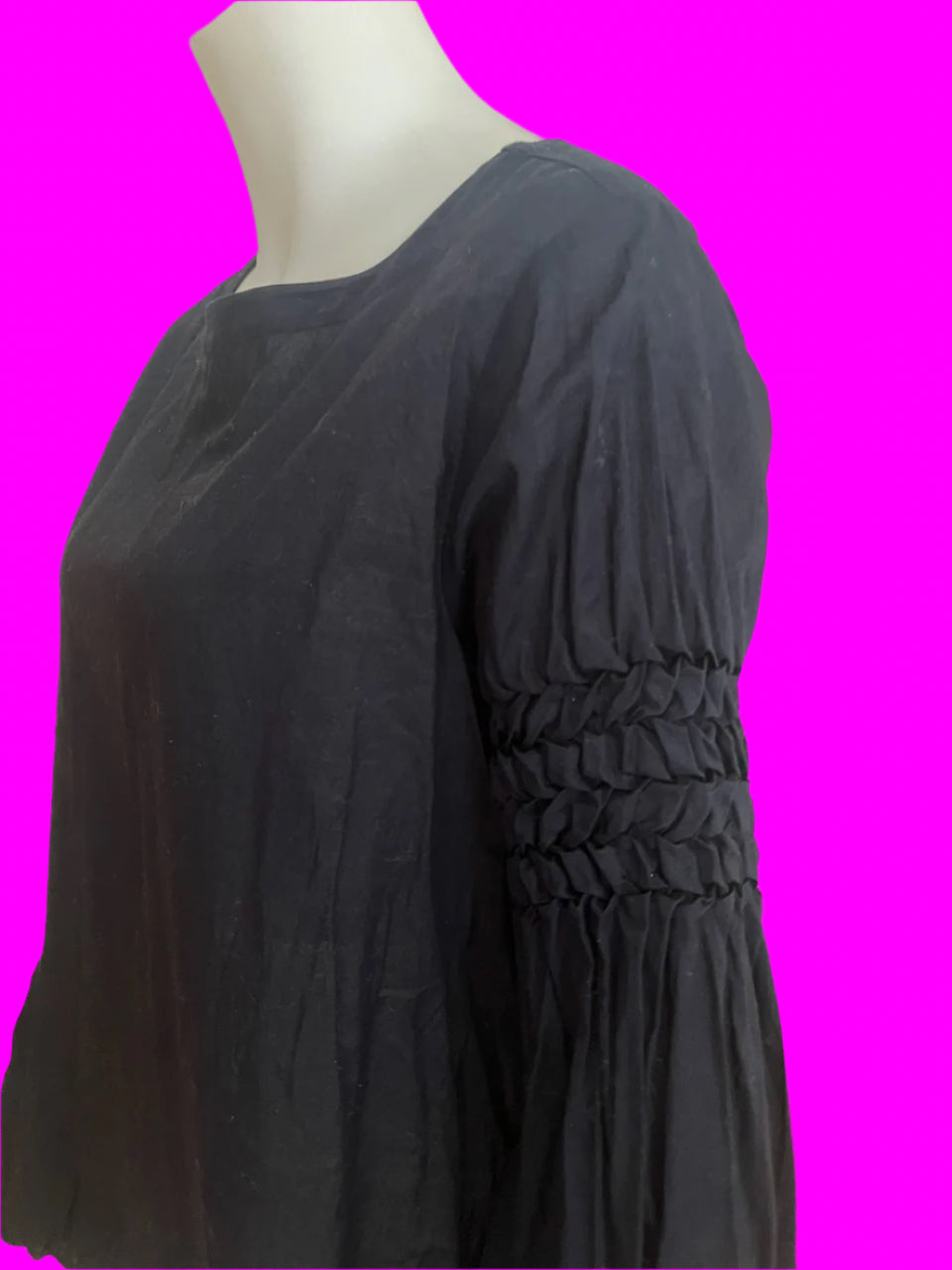 Mineral - Pure Cotton Top - Navy - Size: S