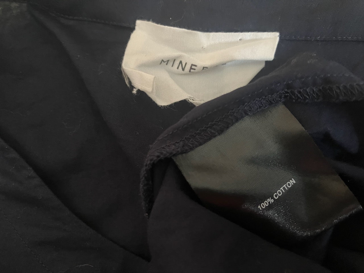 Mineral - Pure Cotton Top - Navy - Size: S