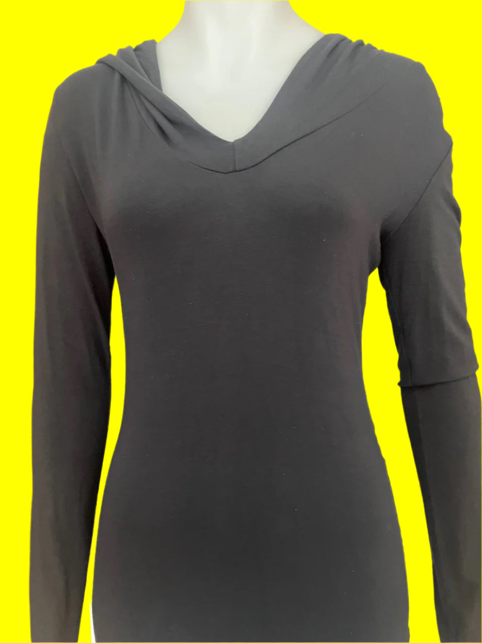 Alexandra Owen - Charcoal Grey Top With Hoodie - Size: 10