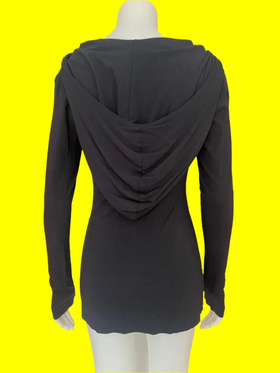 Alexandra Owen - Charcoal Grey Top With Hoodie - Size: 10