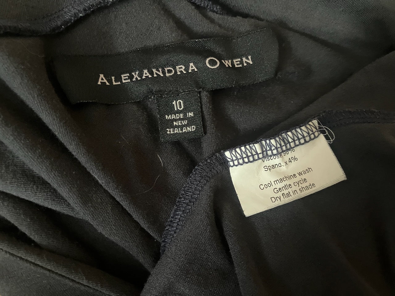 Alexandra Owen - Charcoal Grey Top With Hoodie - Size: 10