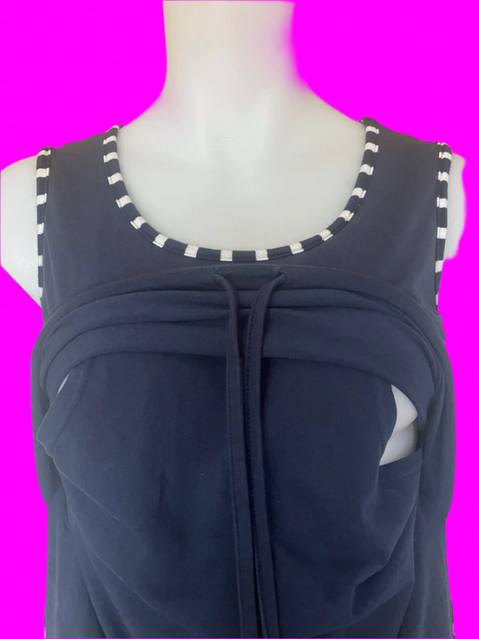 Addison - Breastfeeding and Maternity Dress - Navy - Size: 8