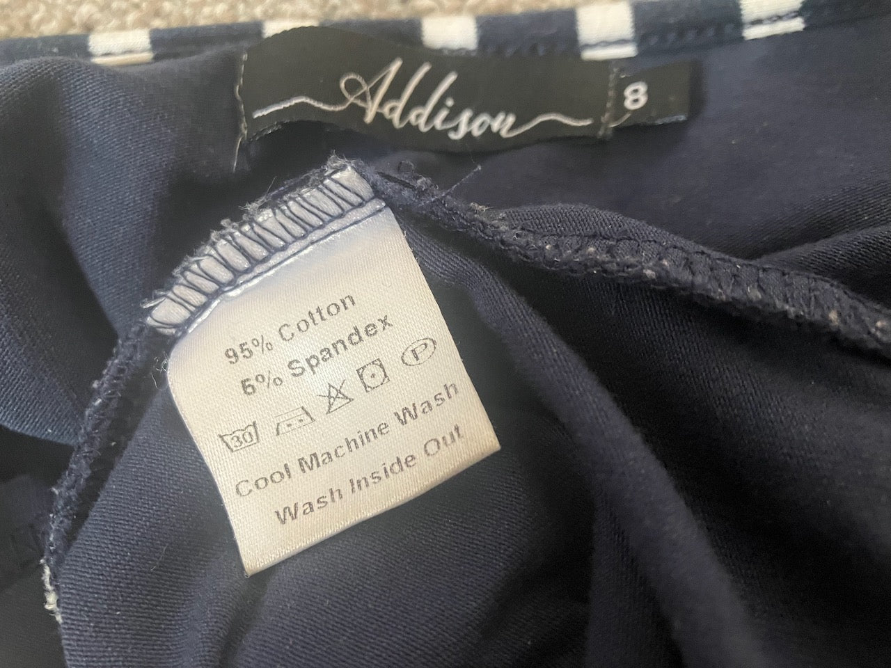 Addison - Breastfeeding and Maternity Dress - Navy - Size: 8