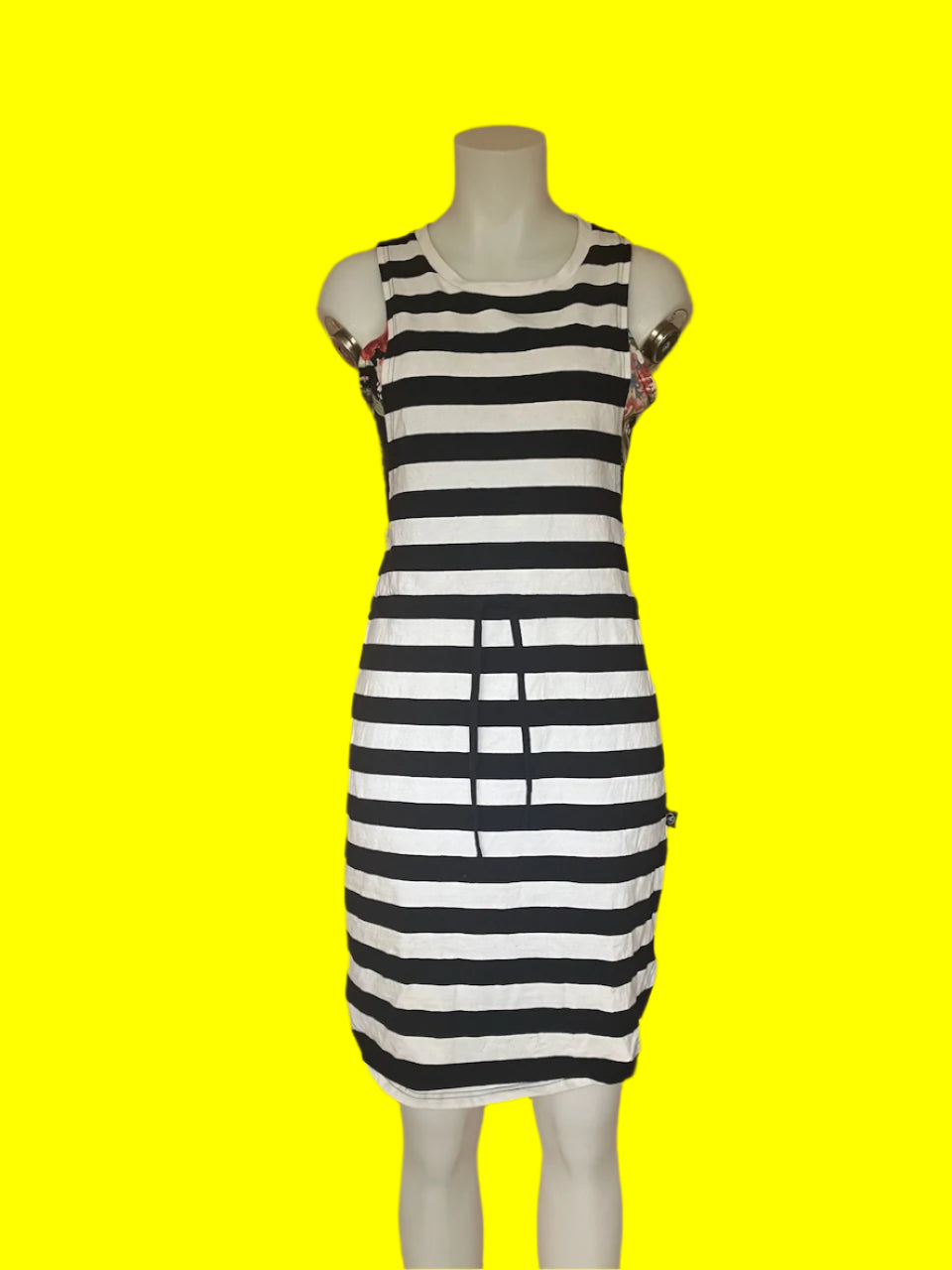 Addison - Maternity & Breastfeeding Dress - Stripes & Flowers - Size: 10