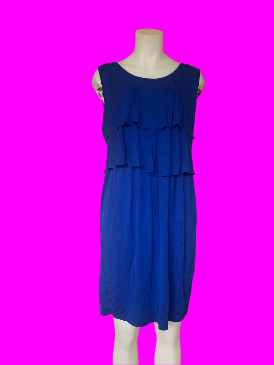 Latch - Maternity & Breastfeeding Dress - Blue - Size: XL