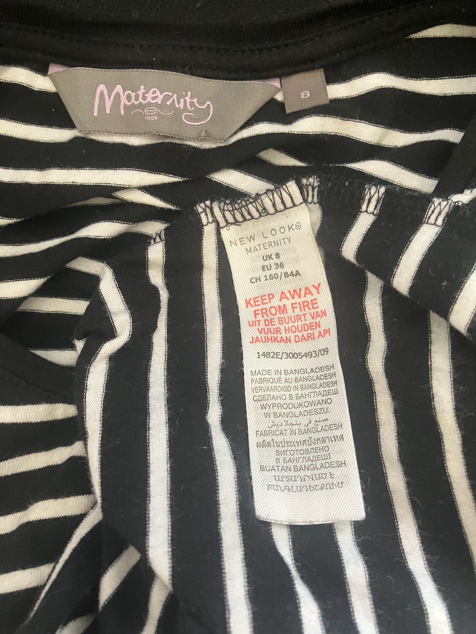 New Look Maternity - Striped Dress - Size: 8