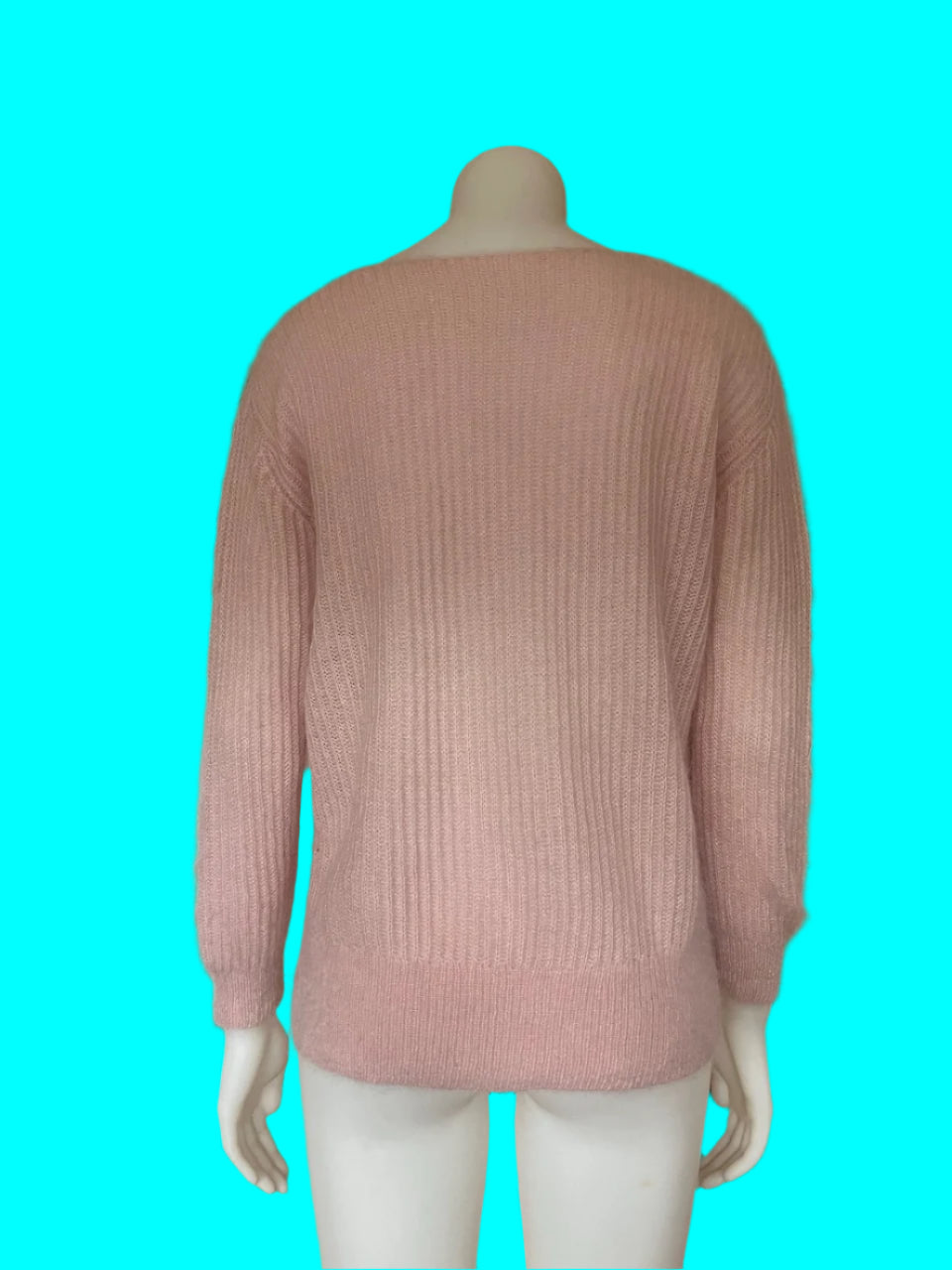 Baby Pink Mohair and Wool Jumper - Size: S