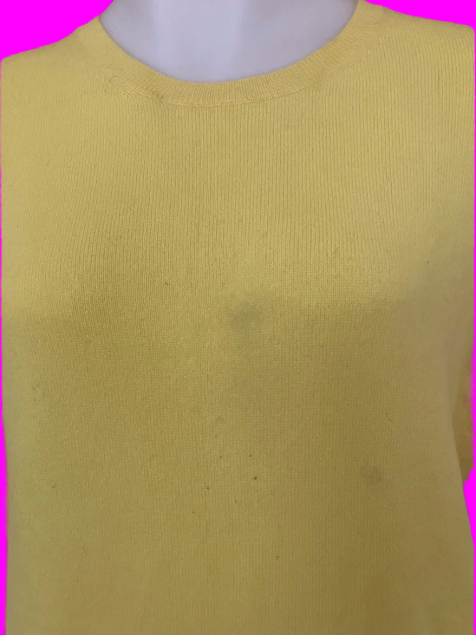 Autograph - Yellow Cashmere Jumper - Size: S