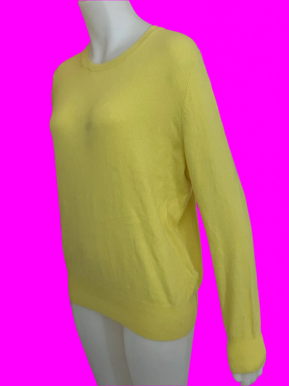 Autograph - Yellow Cashmere Jumper - Size: S