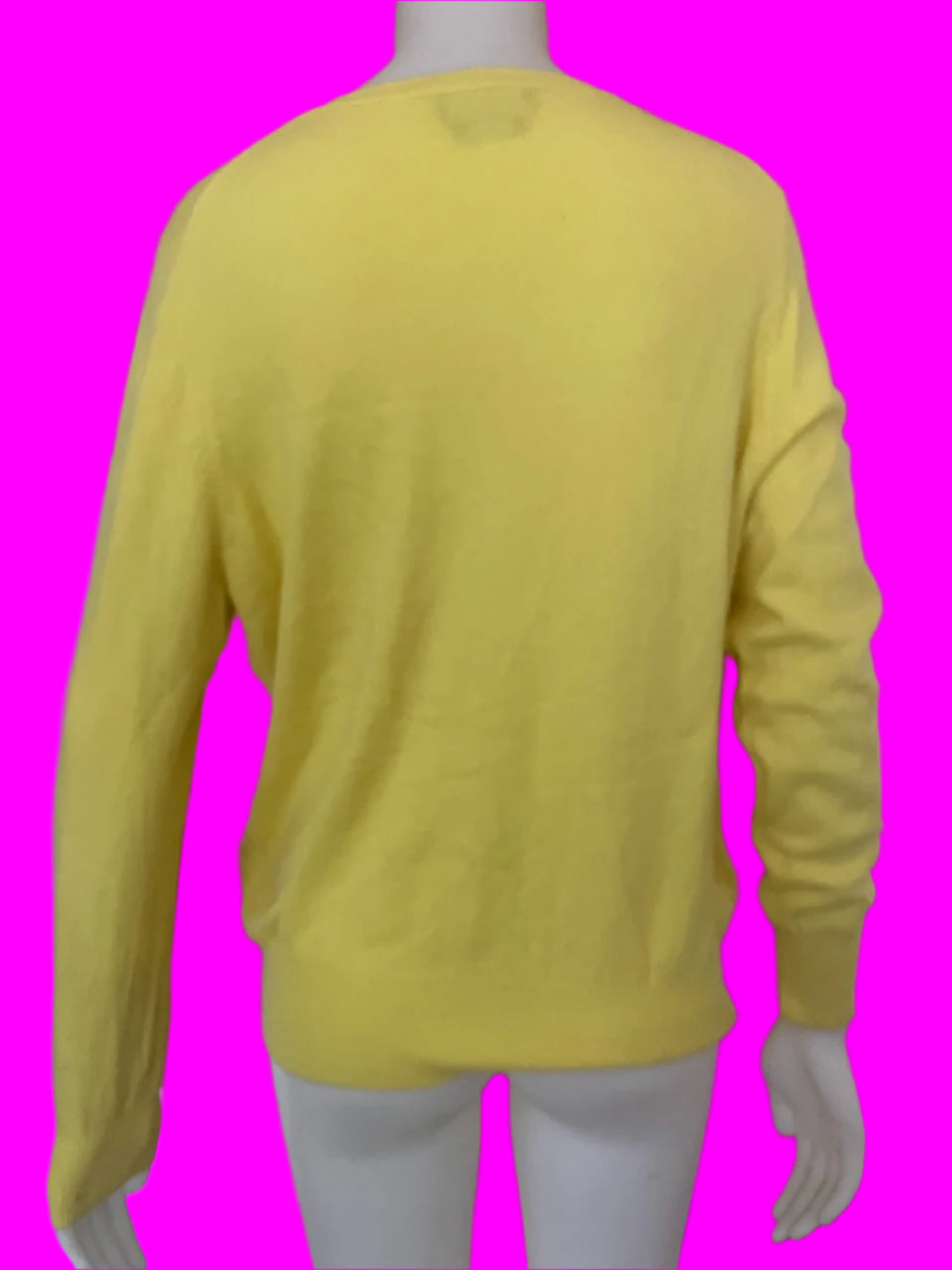 Autograph - Yellow Cashmere Jumper - Size: S