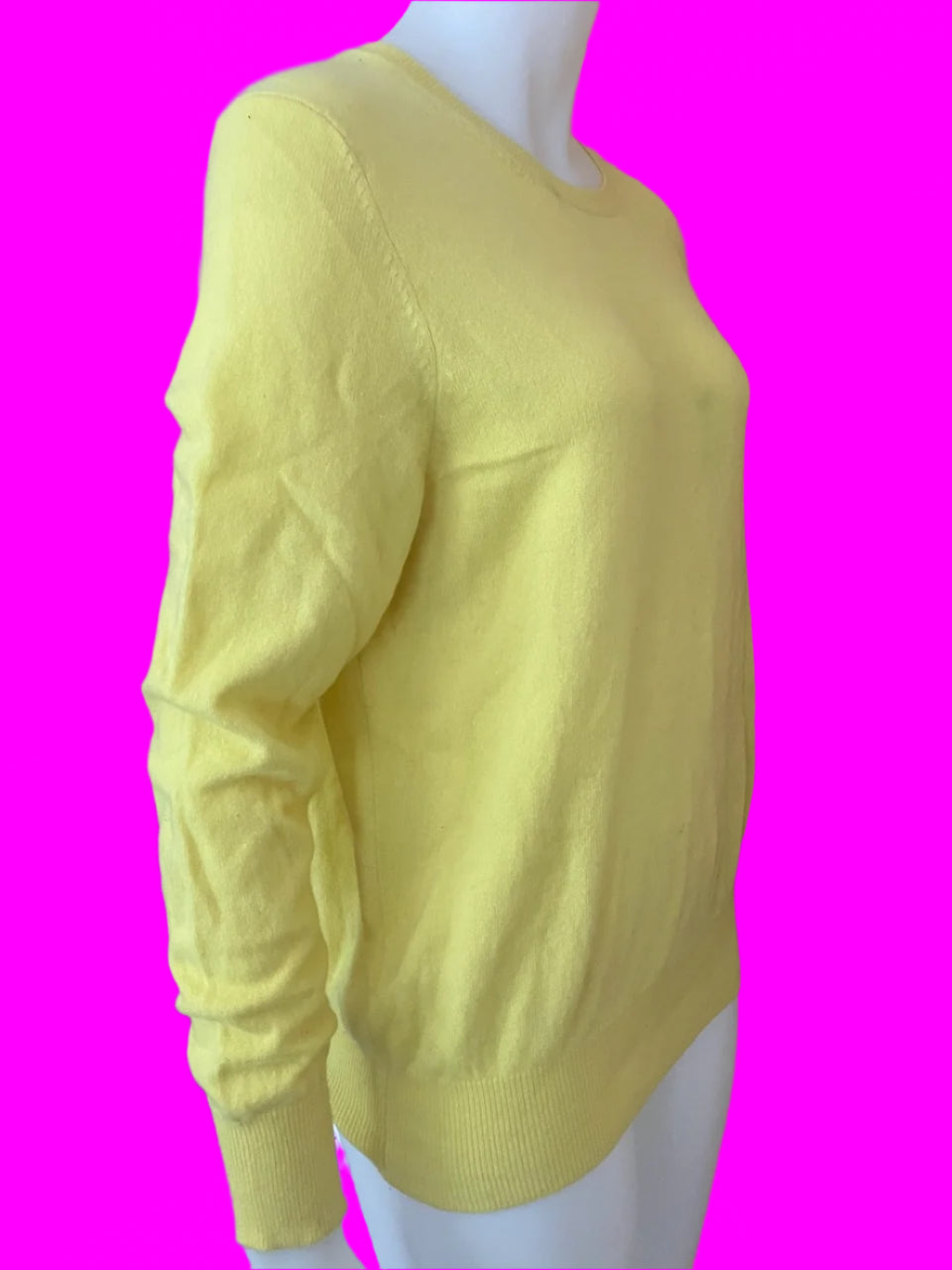 Autograph - Yellow Cashmere Jumper - Size: S