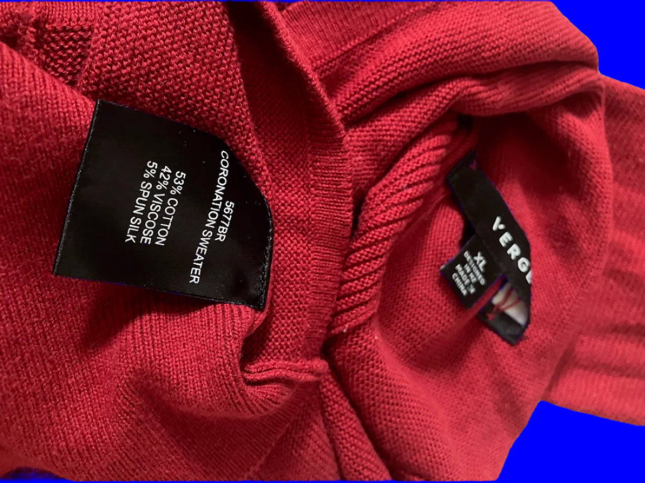 Verge - Coronation Sweater - Red - Size: XL