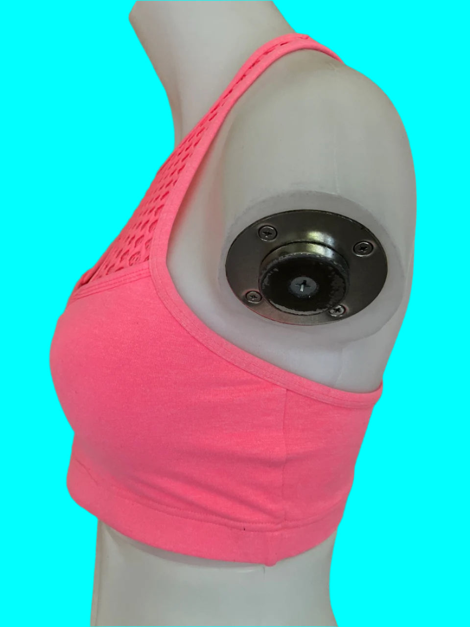 Lorna Jane - Pink Crop Top - With Inserts - Size: L