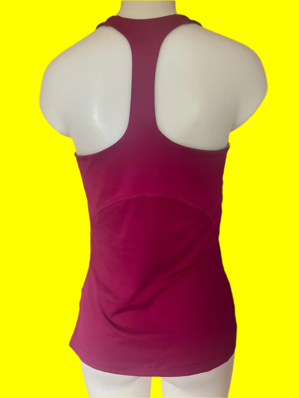 Nike - Dri-Fit Singlet With Inbuilt Crop - Dark Pink - Size: L