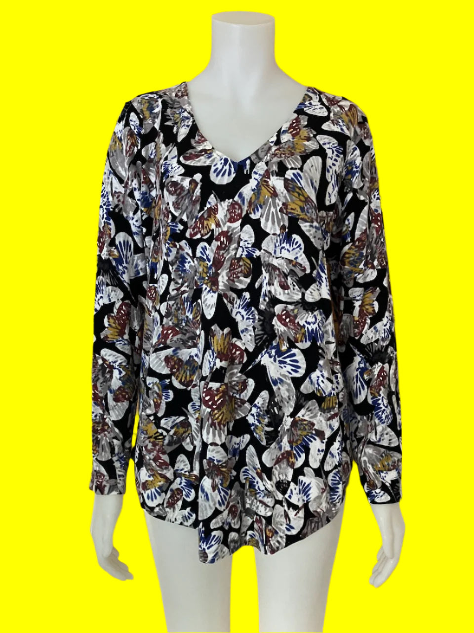 Blue Illusion - Printed Top - Brand New - Size: L