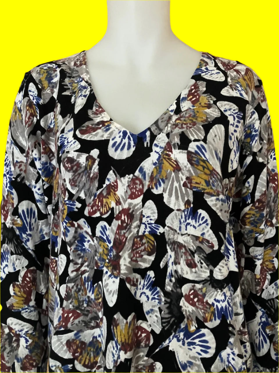 Blue Illusion - Printed Top - Brand New - Size: L