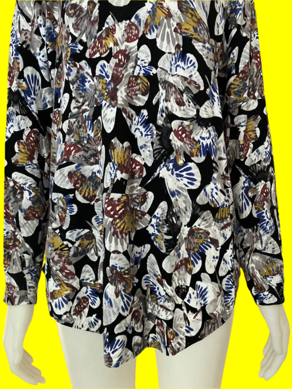Blue Illusion - Printed Top - Brand New - Size: L