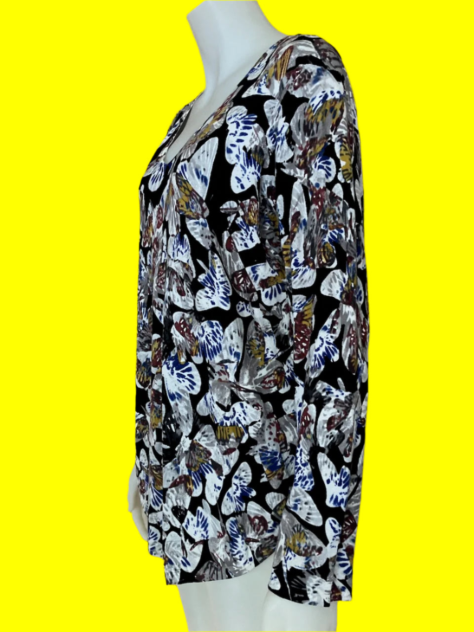 Blue Illusion - Printed Top - Brand New - Size: L