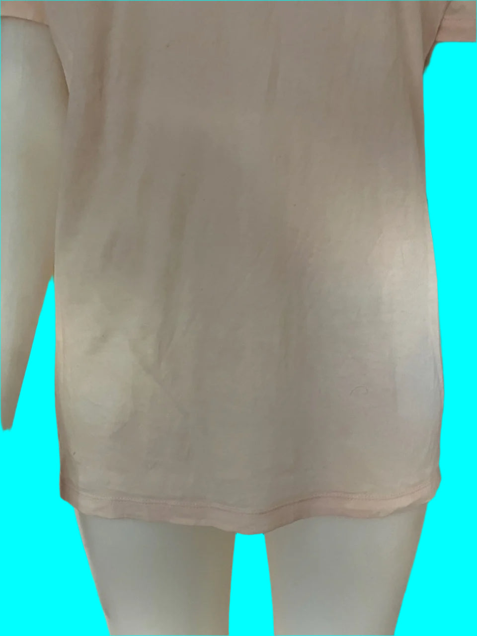 Lennox - NZ Made - Pastel V-Neck Tee - Fudge - Size: 12