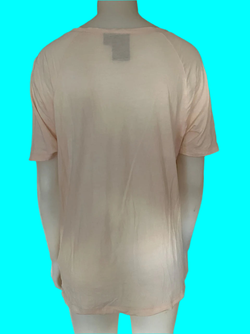 Lennox - NZ Made - Pastel V-Neck Tee - Fudge - Size: 12