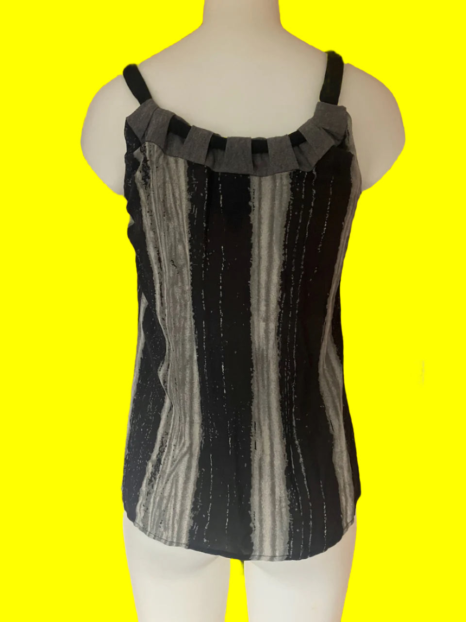 Ricochet - NZ Designer Sleeveless Top With Silk - Size: 10
