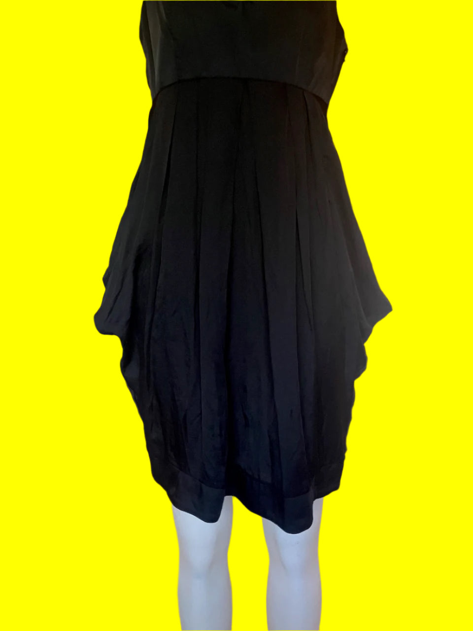 Cue - Stylish Black Dress/V Neck - Size: 12