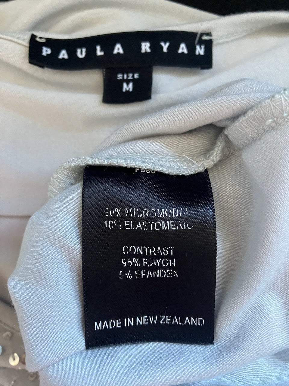 Paula Ryan - NZ Designer - Embellished Tunic Top - Size: M