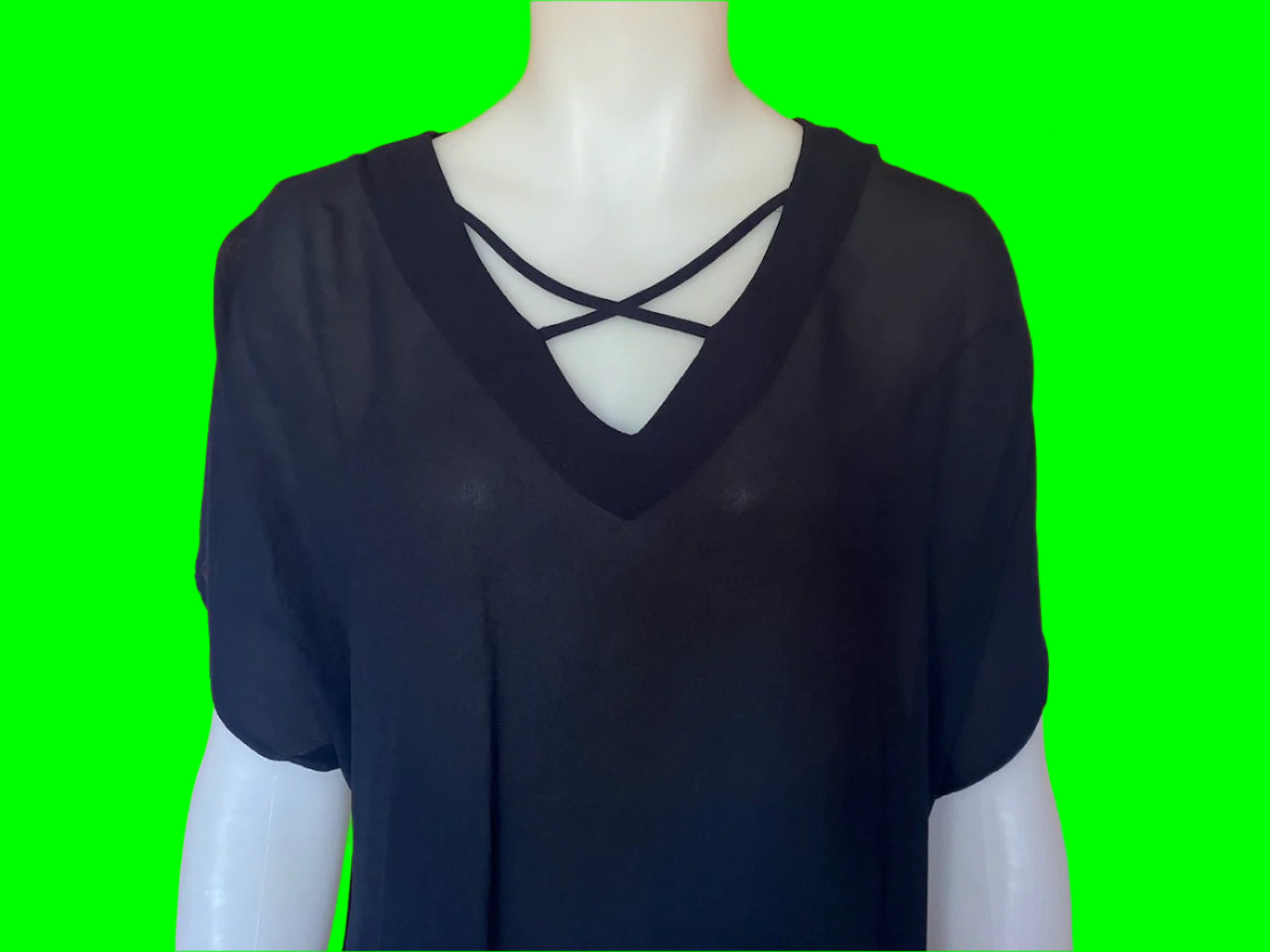 Ricochet - NZ Designer Navy Blue Tunic Top - Size: 12