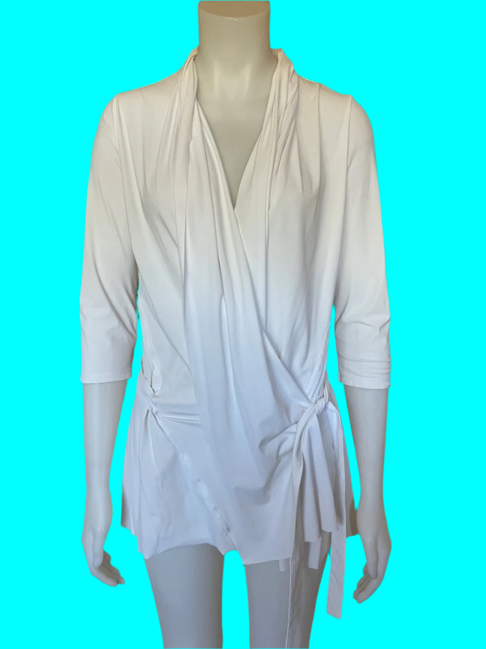 Paula Ryan - NZ Made - Designer Cardigan With Tie - Smart & Lightweight - Size: S