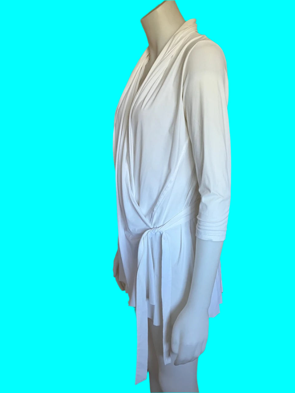 Paula Ryan - NZ Made - Designer Cardigan With Tie - Smart & Lightweight - Size: S