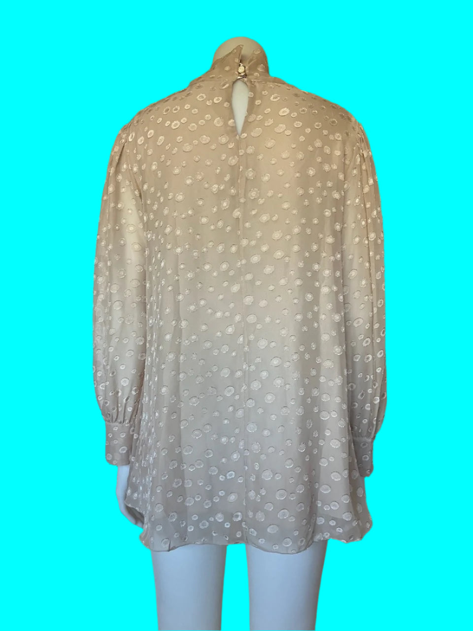 Via Veneto - Franco Ciambella - Beige Turtle Neck Blouse - Size: L