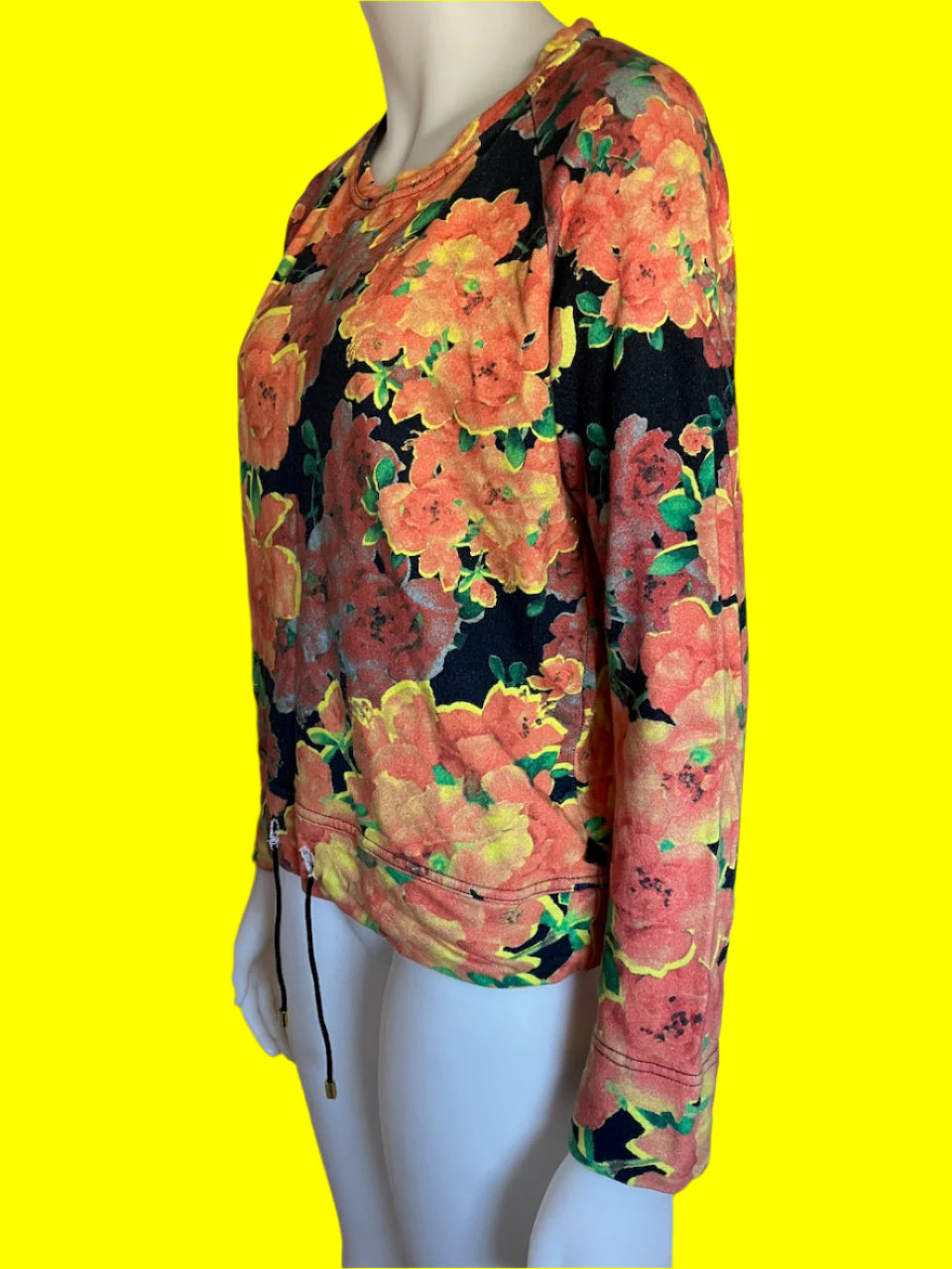 Liam - NZ Designer - Floral Sweatshirt - Size: 8