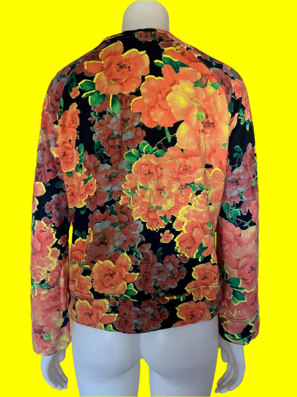 Liam - NZ Designer - Floral Sweatshirt - Size: 8