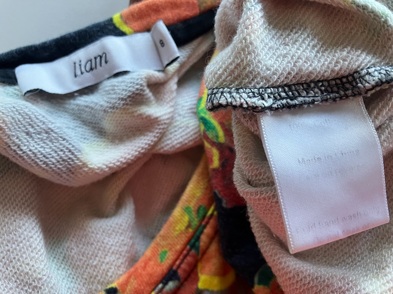 Liam - NZ Designer - Floral Sweatshirt - Size: 8