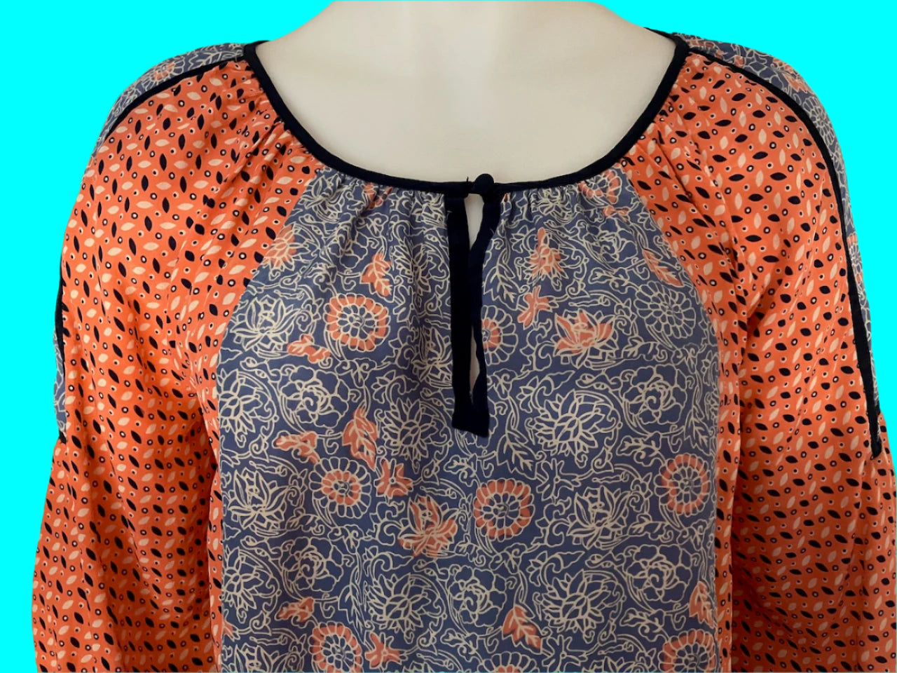 Loobies Story - Three Quarter Sleeve Casual Top - Size: 12