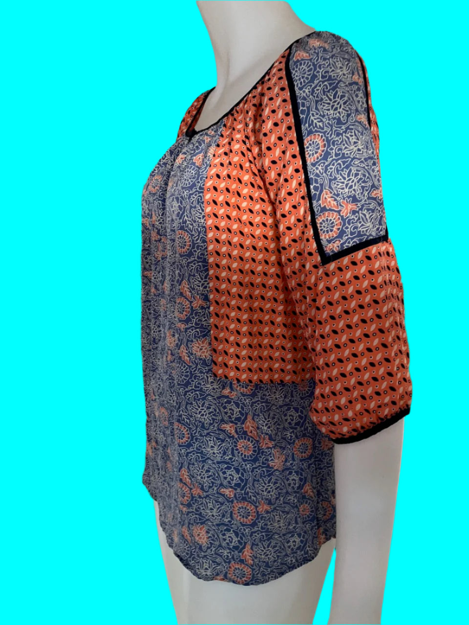 Loobies Story - Three Quarter Sleeve Casual Top - Size: 12
