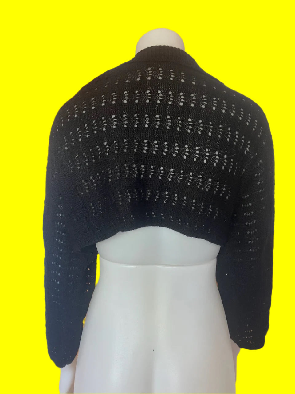 Emerge - Stunning Cropped Cardigan/Shrug in Wool Blend - Size: M
