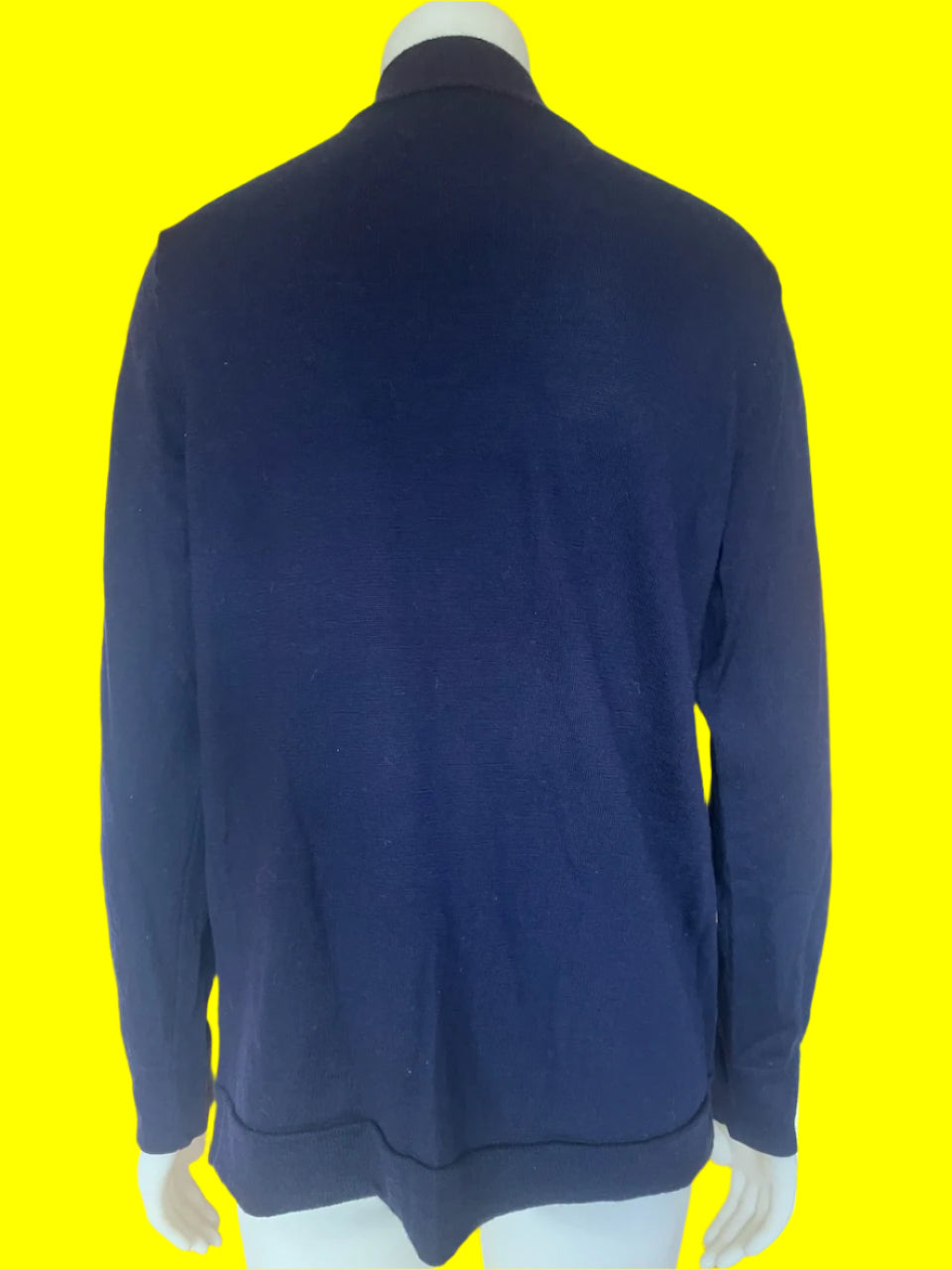 Capture - Navy Knit Top With Zip - Unisex Style - Size: XL (Very Slim Fitting)
