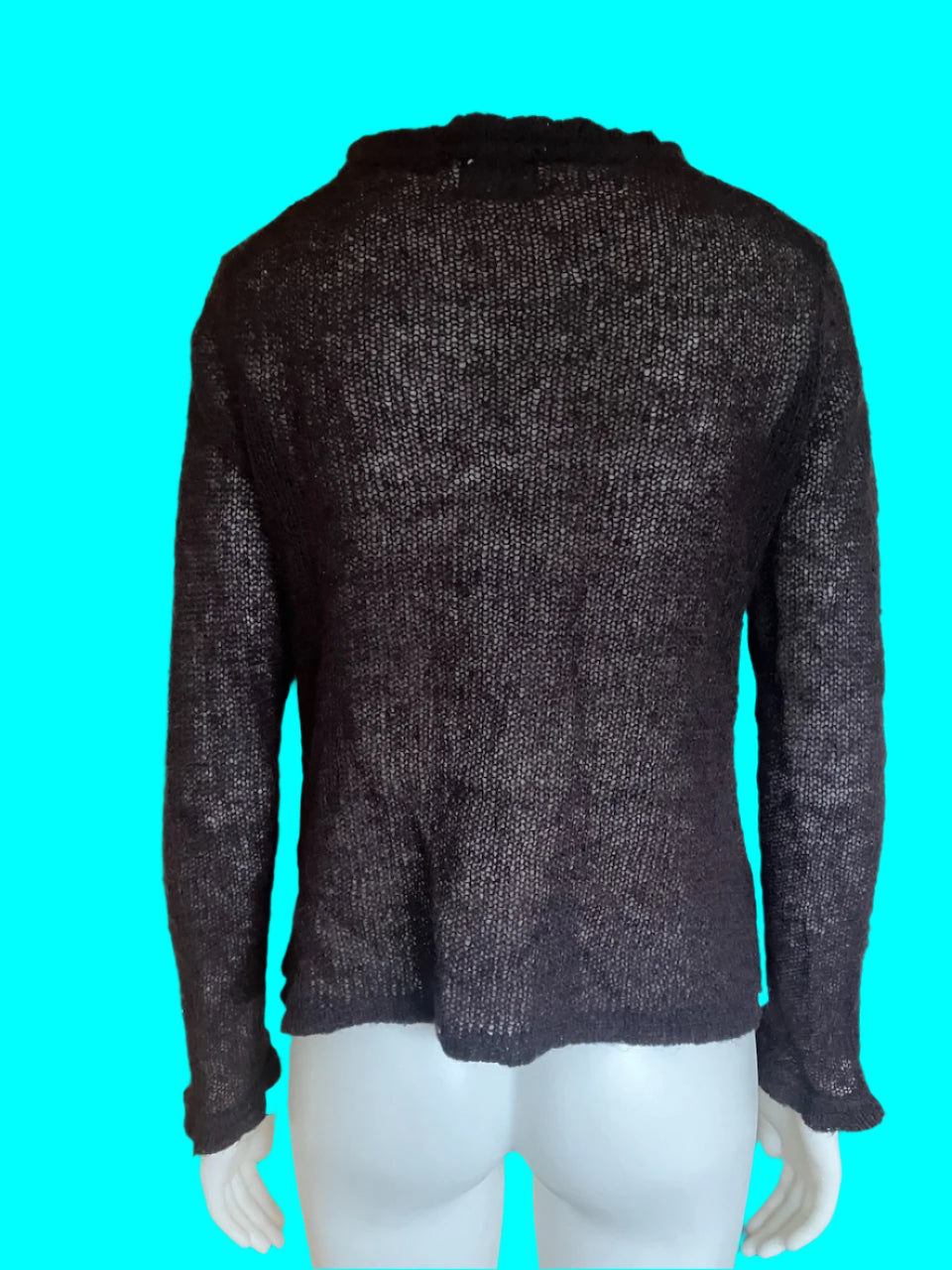Max - Beautiful Mohair Blend Cardigan With Tie - Size: S