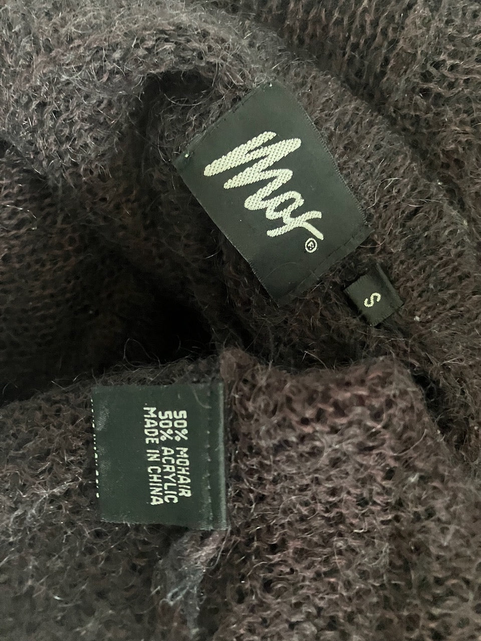 Max - Beautiful Mohair Blend Cardigan With Tie - Size: S