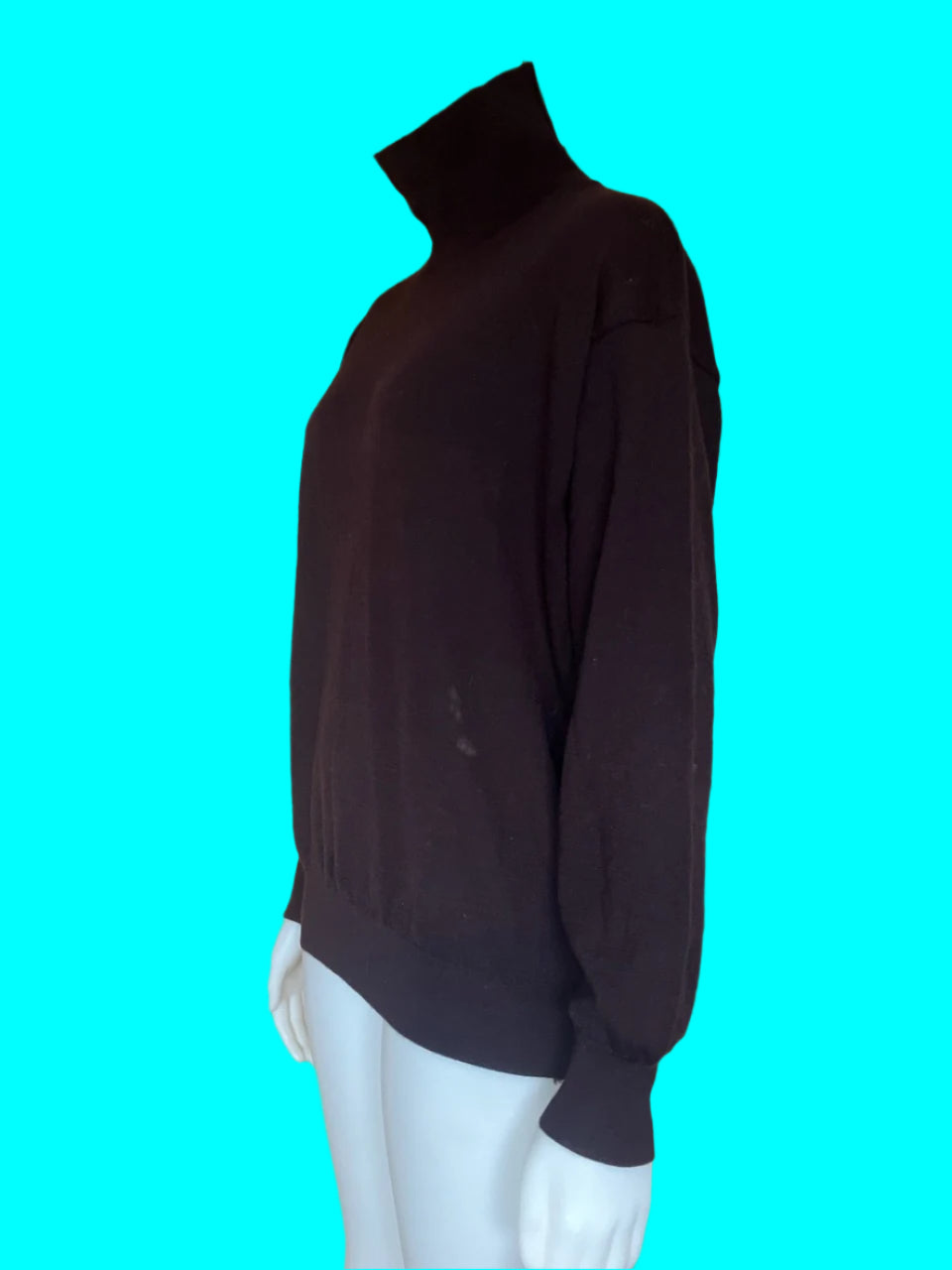 Cignal - NZ Made Pure Merino Turtle Neck Jumper - Aubergine - Size: M