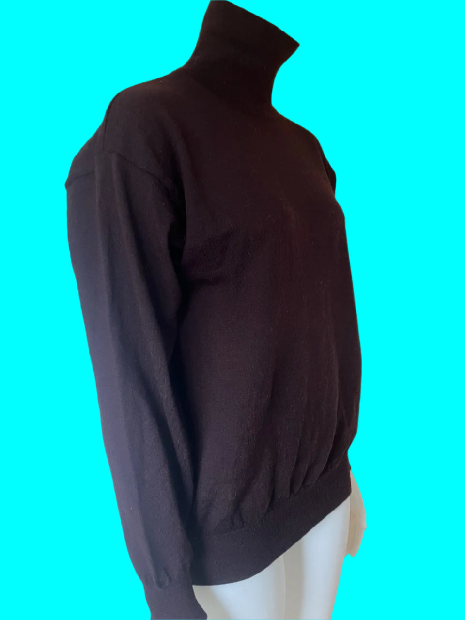 Cignal - NZ Made Pure Merino Turtle Neck Jumper - Aubergine - Size: M