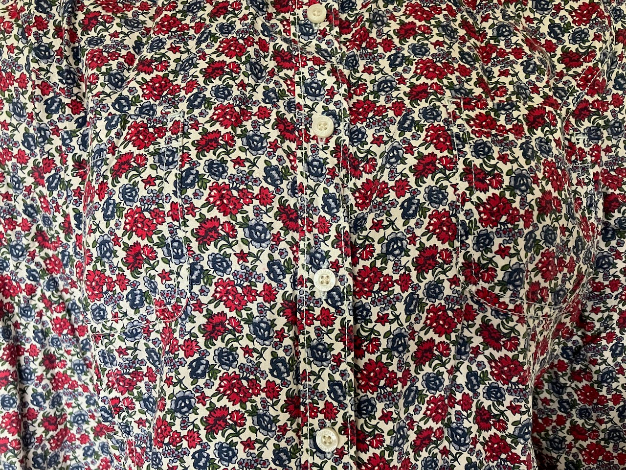 Tommy Hilfiger - Designer - Floral Blouse - Size: L (Very Slim Fitting)