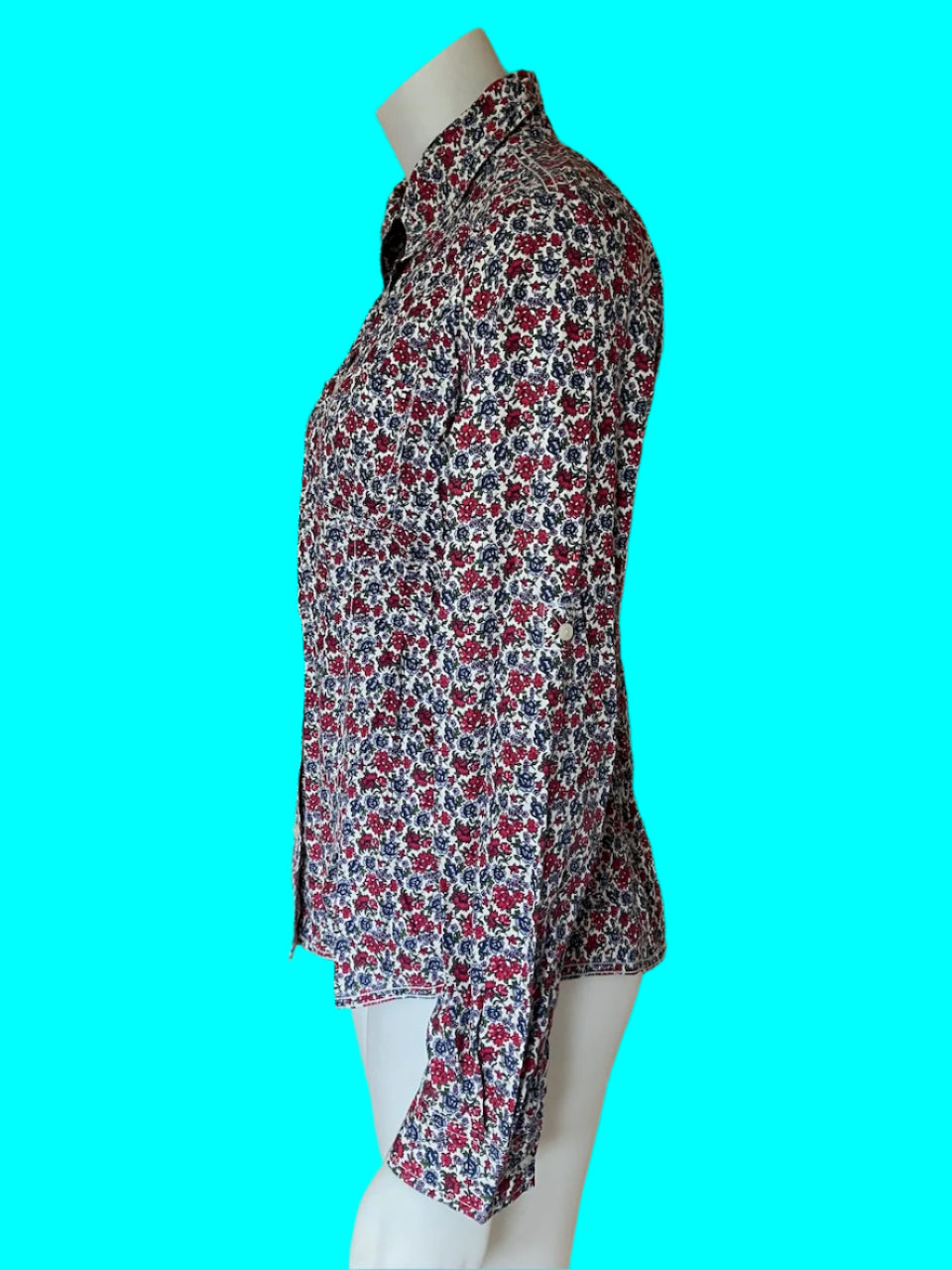 Tommy Hilfiger - Designer - Floral Blouse - Size: L (Very Slim Fitting)