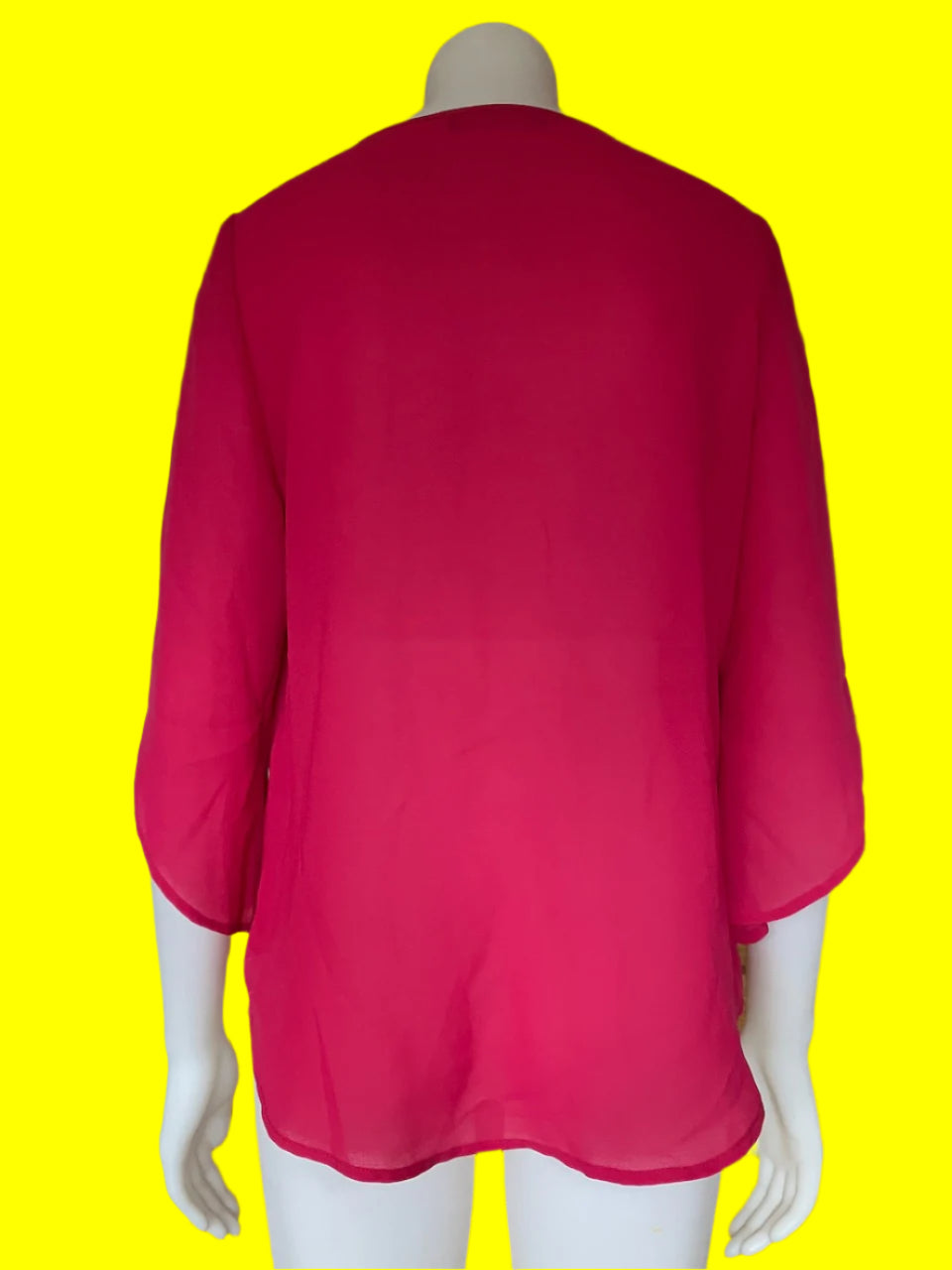 Bettie Monre - NZ Designer - Vibrant Pink Top - Size: S