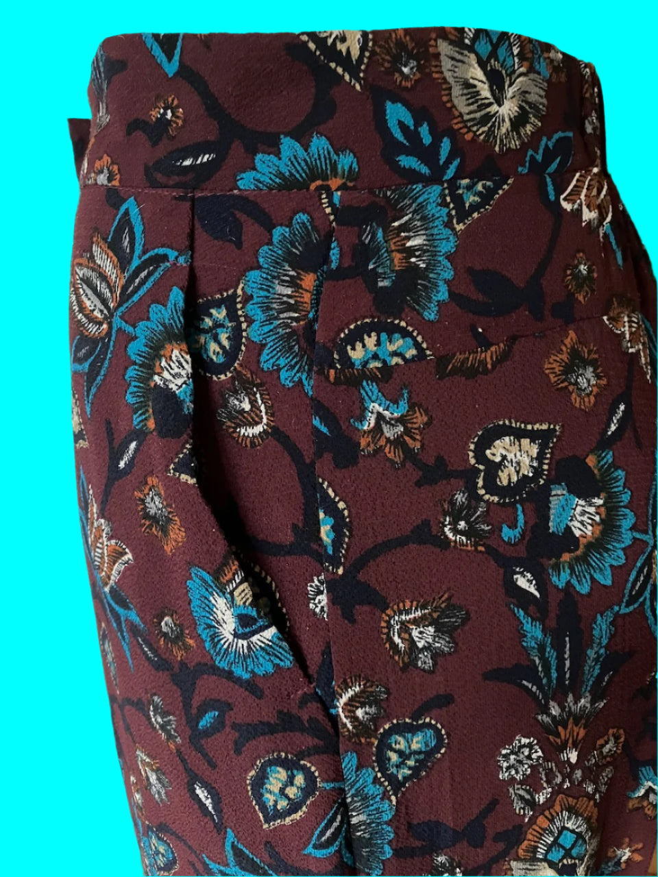 Caroline Sills - NZ Designer - Casual Printed Pants - Size: M